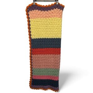 Handmade Unique Colorful Crochet Blanket 25x60